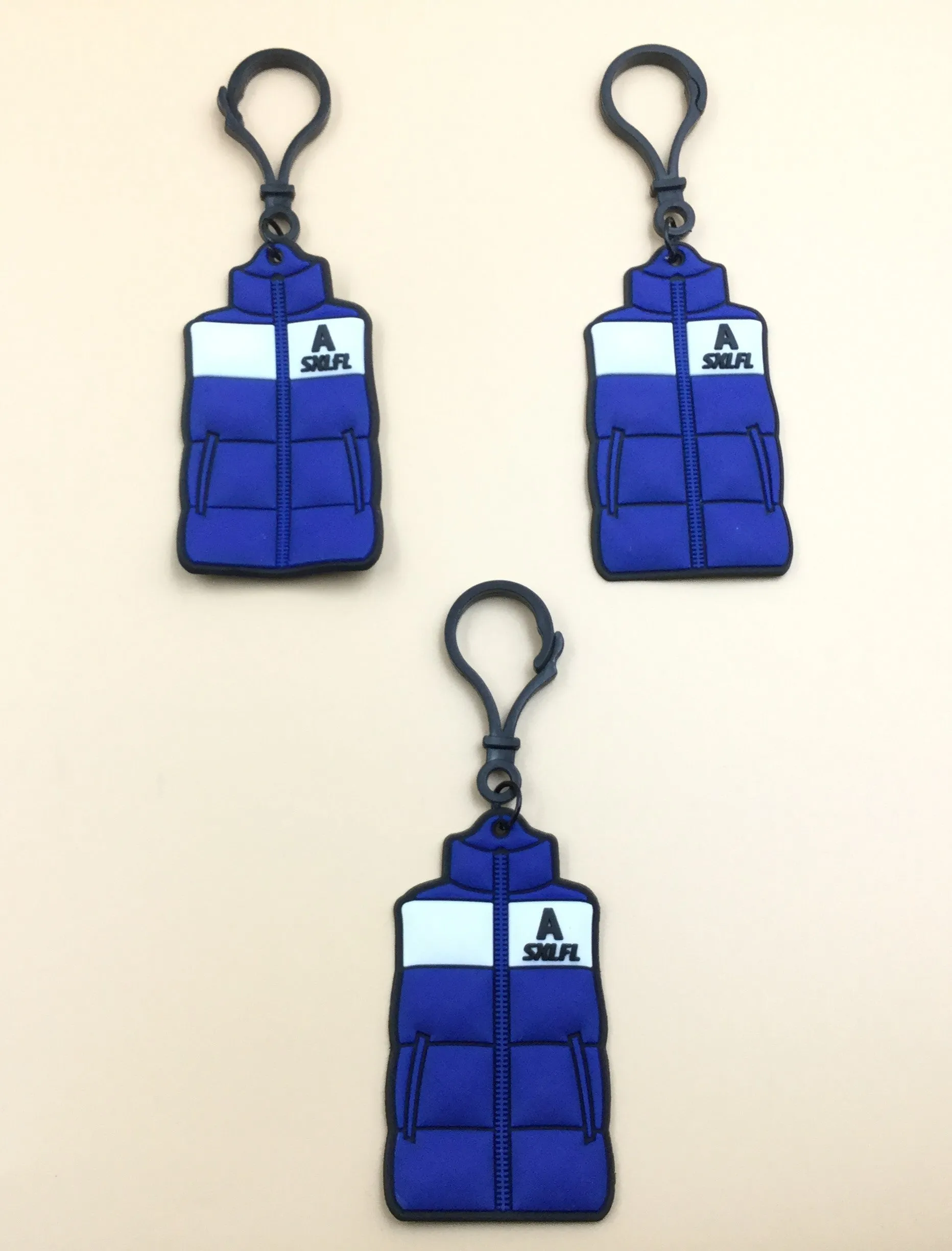 Blue Coat Shape Rubber Hangings