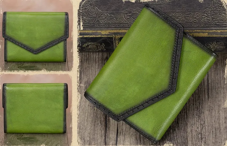 Designer Ladies Short Leather Billfold Wallet Small Clutch Wallet Purse for Women