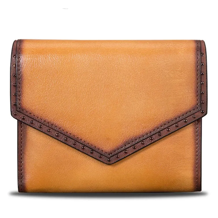 Designer Ladies Short Leather Billfold Wallet Small Clutch Wallet Purse for Women