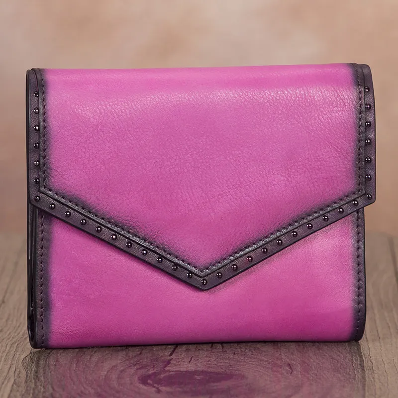 Designer Ladies Short Leather Billfold Wallet Small Clutch Wallet Purse for Women