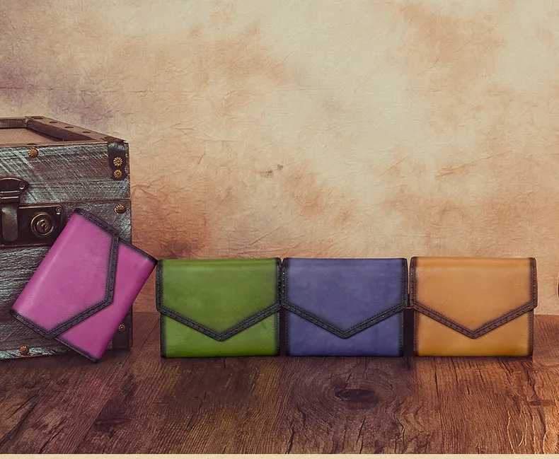 Designer Ladies Short Leather Billfold Wallet Small Clutch Wallet Purse for Women