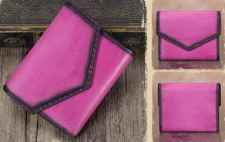Designer Ladies Short Leather Billfold Wallet Small Clutch Wallet Purse for Women