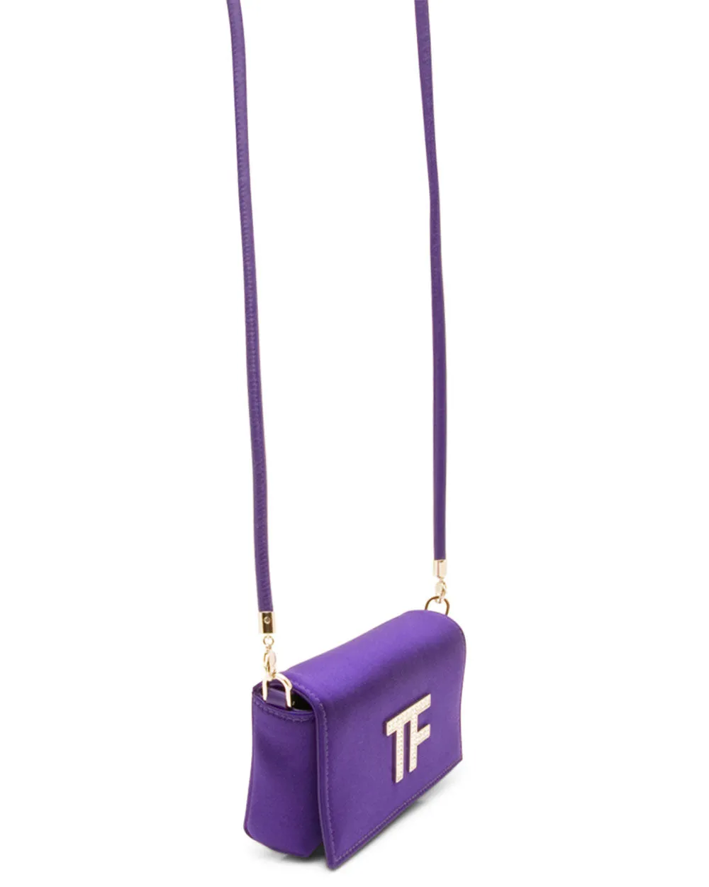 Satin Evening Bag in Purple